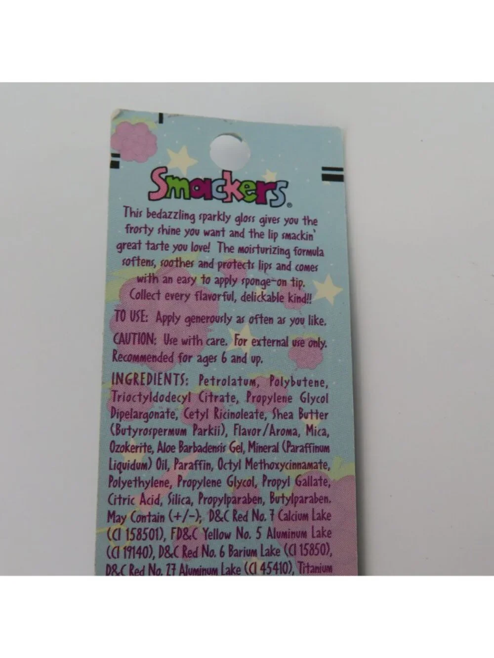 VTG Smackers Sponge On Sparkler 50919 Raspberry Orbit NEW Sealed Bonne Bell USA
